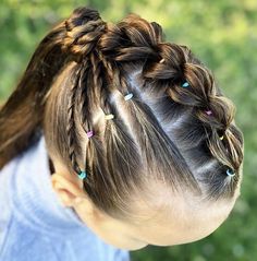 Easy cute braided hairstyle ideas | Trendy hairstyle ideas | Easy hairstyle ideas Baby Hairstyle, Daughter Hairstyles, Hairstyle Ideas Easy, Braided Hairstyle