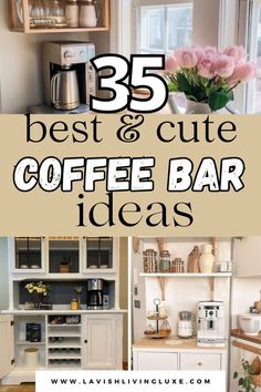 the best and cute coffee bar ideas