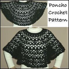 crochet ponchy top pattern with short sleeves