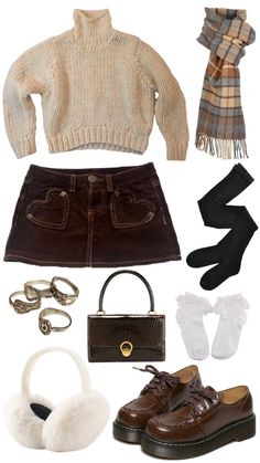 Winter Outfits Earth Tones, Clothes Pinterest Board Names, Feminine Dark Academia Outfit, Mode Hippie, Music On Spotify, Aesthetic Fall, Blair Waldorf