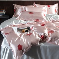 Luxury Rose Soft Silky Tencel Duvet Cover Set | Yedwo Home