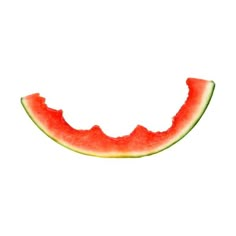 a slice of watermelon on a white background