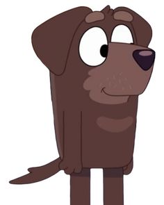 a brown dog with big eyes standing