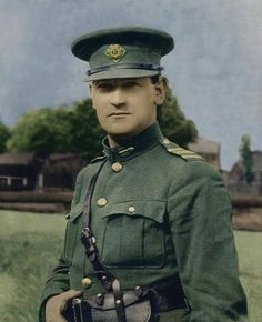 an old photo of a man in uniform