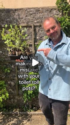 a man pointing at something in front of him with the words are you making it's mistake with your toilet roll posts?