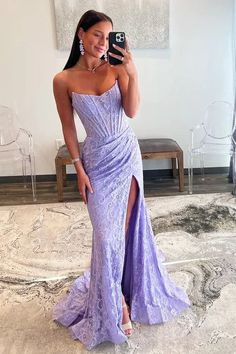 Prom Dresses Lavender, Prom Dresses Sparkly, Lavender Prom Dresses, Prom Dresses Long Lace, White Homecoming Dresses, Royal Blue Prom Dresses, Mermaid Prom Dress, Blue Homecoming Dresses, Lace Prom Dress