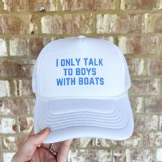 adult sizing; adjustable strap in the back one size fits most! Boat Hats, Lake Hats For Women, Funny Trucker Hats For Women, Cute Trucker Hats, Funny Trucker Hats, Trucker Hats, Funny Trucker Hat, Boat Hat, Custom Trucker Hats