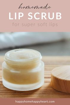 Looking for a DIY lip scrub recipe without honey? Check out this easy homemade lip scrub for soft lips. This homemade lip scrub for dry, chapped lips is amazing! You'll love this plumping lip scrub recipe! #LipScrub #LipPolish #SkinCare #NaturalLiving Lip Scrub For Chapped Lips, Diy Sugar Lip Scrub, Lip Exfoliator Diy Homemade, Simple Lip Scrub, Homemade Lip Mask, Lip Scrub For Soft Lips, Lip Exfoliator Diy, Lip Oil Recipe, Easy Diy Lip Scrub