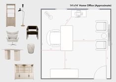 14' x 14' Home Office Aesthetic - Big Mission Home Office, Create Your, The Day