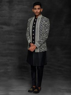 Sufi Night Outfit For Men, Indo Western Outfits For Men Latest, Nawabi Style Men, Blazer For Men Wedding, Indo Western Outfits For Men