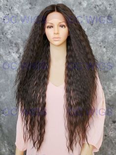 Blend Wig, Wig Curly, Wavy Style, Lace Front Human Hair, Hair Shows, Full Wigs, Long Wigs, Long Curly Hair, Long Curly