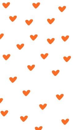 an orange heart pattern on a white background