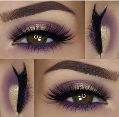 Metallic Makeup, Matte Purple, Long Eyelashes, Makijaż Smokey Eye, Purple Eyeshadow, Makeup Tricks, Bh Cosmetics, Eye Shadows