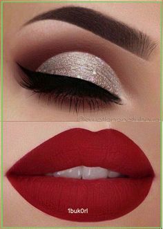 Winter Make-up, Make Up Designs, Glitter Eye Makeup, Eye Makeup Steps, Braut Make-up, Eye Makeup Designs, Makeup Step By Step, Winter Makeup