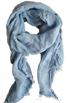 Shades Of Light Blue, Baby Scarf, Beach Wrap, Scarf For Women, Cotton Scarf, Linen Women, Chronic Illness