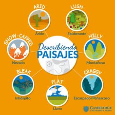 a poster with the words describendo pasojes written in different languages