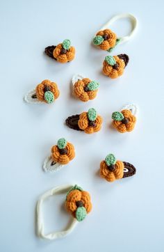 🍂 Welcome the whimsical spirit of autumn into your little one's hair with our pumpkin hair clips and headbands - the perfect accessory for a Kawaii Halloween, Thanksgiving, or any fall celebration! 🎃 🌟 Handcrafted with love and attention to detail, our pumpkin hair clips and headbands are a delightful addition to your child's hair accessory collection. Each tiny pumpkin is carefully crocheted and adorned with charming amigurumi accents, making it a unique and adorable statement piece. 🎃 Adorable Pumpkin Design: Each hair clip/headband features a lovable little pumpkin that captures the essence of fall. 🍁 Vibrant Fall Colors: The warm and inviting autumn hues will perfectly complement your little one's outfits. 👶 Safe and Comfortable: Our hair clips are securely attached to high-quali Gingerbread Hair Bow, Unique Amigurumi, Pumpkin Headband, Pumpkin Hair, Clip Headband, Autumn Spirit, Pumpkin Crochet, Halloween Hair Clips, Halloween And Fall