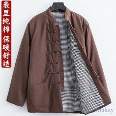 New Hot Sale Fashion Men‘s Male Boy Mens Coats  Overcoats Jacket Outwear Slim fit  Clothes Specifications:  Material : Size :US XS S M L XL XXL XXXL 4XL 5XL /Asian M L XL XXL XXXL XXXXL XXXXXL 6XL 7XL The Tag of The clothes you received  is Marked as Asian Size(Eg : if you Ordered US L=Asian XXL,the tag is XXL) China Item Run small,Suggest you choose next size up Than Usual  If you are not sure about the size,please give me your height in CM and weight in KG and the size you usually wear Any pro Single Breasted Outerwear With Stand Collar, Winter Cotton Blazer With Stand Collar, Brown Long-sleeved Cotton Sport Coat, Brown Cotton Long Sleeve Sport Coat, Brown Cotton Sport Coat, Casual Single-breasted Blazer With Stand Collar, Long Sleeve Brown Cotton Blazer, Chinese Fashion Men, Fit Clothes