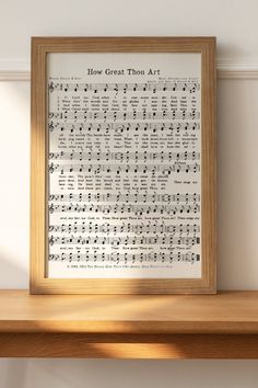 an old sheet music score with the words how great thou art