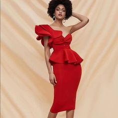 Reposhing This Item I Purchased From @Citystyle2000. Loved It, But Ready To Rotate For Something New. Questions? Leave A Comment Below! Peplum Dresses, Vestido Shein, Twist Front, Something New, Peplum Dress, Bodycon Dress, Midi Dress, Twist, Womens Dresses