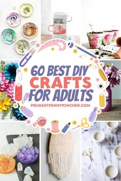 DIY crafts for adults, including home decor, crafts to sell, and budget-friendly projects using Dollar Tree supplies, featuring resin, paper, and mason jar crafts for all skill levels. Craft Ideas For Spring Adults, Diy Make And Sell Project Ideas, Easy Diy For Adults, Crafts To Learn For Adults, Woman Crafts Ideas, Diy Crafts For Beginners, Mom Craft Ideas, Wellness Crafts For Adults, Advanced Crafts For Adults