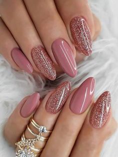 Mauve Nails, Glitter Manicure, Colorful Nails, Modern Nails, Fake Nail, Trendy Nail Art, Diy Slime, Classy Nails, Fancy Nails