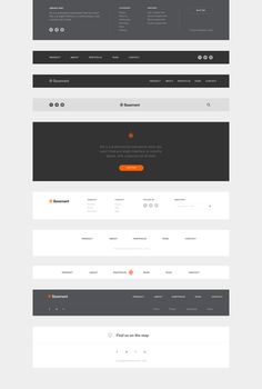 the landing page for a website with an orange and black theme, which includes two different colors