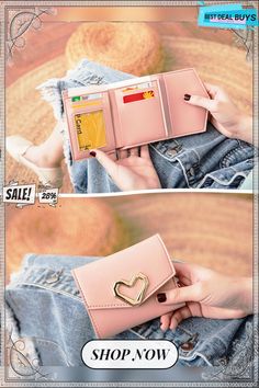 Valentine's Day Heart Multi-layered Card Holder Wallet Ysl Card Holder Hearts, Holiday Bag, Pu Leather Wallet, Wallet Card, Valentines Day Hearts, Card Holder Wallet, Season Colors, Card Wallet, Red Blue