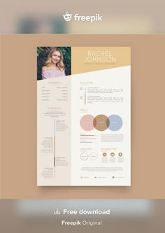 the free resume template is ready to be used for any job or other project, and it