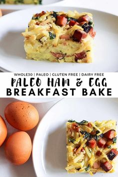 this breakfast bake is loaded with eggs, ham and egg mixtures it's the perfect way to start your day off right now