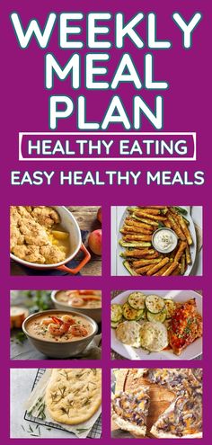 the weekly meal plan for healthy eating