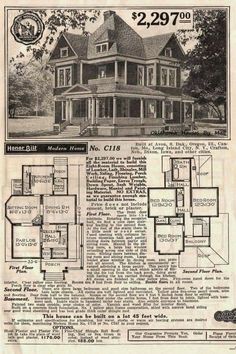 an old house is featured in the sears catalog