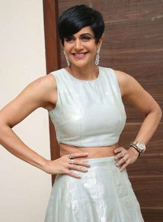 Actress Mandira Bedi Latest Pics. Mandira Bedi, Latest Pics, Television Show, Blouse Designs, Two Piece Skirt Set, Saree, Actresses, Fashion Design, Quick Saves