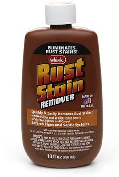 rust stain removeer is shown on a white background