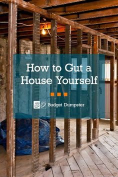 an unfinished house with the words how to cut a house yourself