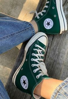 Men's shoes Green Converse, Mode Inspo