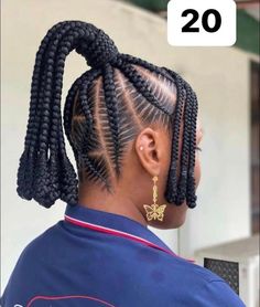 Cornrow Ponytail, Cute Braided Hairstyles, Bantu Knots, Braided Cornrow Hairstyles, Quick Braided Hairstyles, Pretty Braided Hairstyles, Braids For Black Women