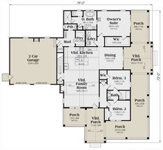 the first floor plan for this house