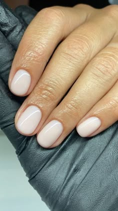 Short Gel Nail Designs Natural Manicures, Builder In A Bottle Nails, Light Neutral Nails, Wedding Short Nails, Gel Bottle Nails, The Gel Bottle Inc Nails, Pink Nails Classy, Nail Inspo Classy, Easy Toe Nail Art