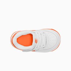 Shop Nike Kid's Force 1 Low Easyon Toddlers at Tops and Bottoms USA. Enjoy free shipping on All over the USA. Style: FN0236-113, Color: White Safety Orange Nike Force 1, Nike Force, Nike Kids, Toddler Shoes, Do It, Force, Color White, Nike, Orange