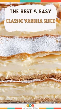 the best and easy classic vanilla slice recipe