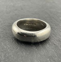 Vintage Sterling Silver Wide Band Ring, UK Size I, US Size 4 1/4, EU Size 47 1/4, Fully Hallmarked London 1990, Band Width 6.0mm, Weight 7.45 Grams, Lovely Condition Etsy Wishlist, Wide Band Ring, Wide Band Rings, Wide Bands, Band Ring, Vintage Sterling Silver, Pretty Things, Band Rings, Jewelry Rings