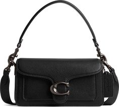 COACH Tabby Polished Pebble Leather Shoulder Bag | Nordstrom Minimalist Purse, Tabby Shoulder Bag, Coach Tabby, Best Purses, Polished Pebble, Coach Shoulder Bag, Signature Hardware, Black Shoulder Bag