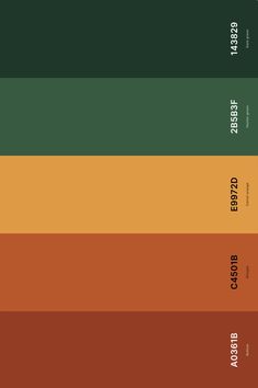 the color palette is green, orange, and brown