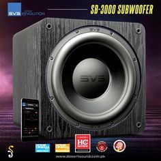 the subwoofer is on display for everyone to know it's worth