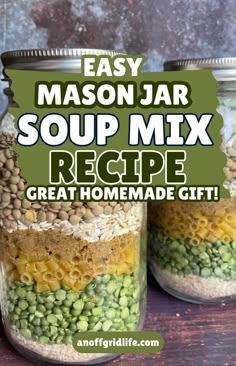 mason jar soup mix recipe great homemade gift