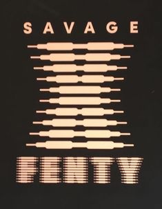 the words savage written in white on a black background