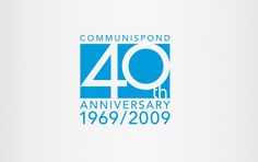 the logo for the 20th anniversary of the communispond 40th anniversary