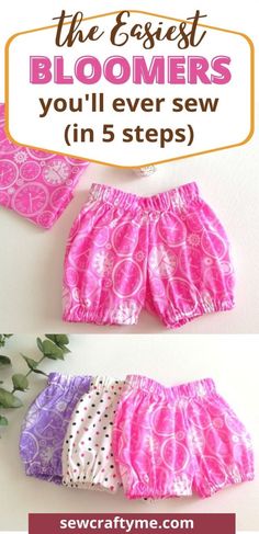 the best bloomers you'll ever sew in 5 steps