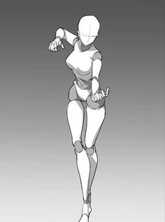 an animated female figure is shown in black and white, with the background grayed out